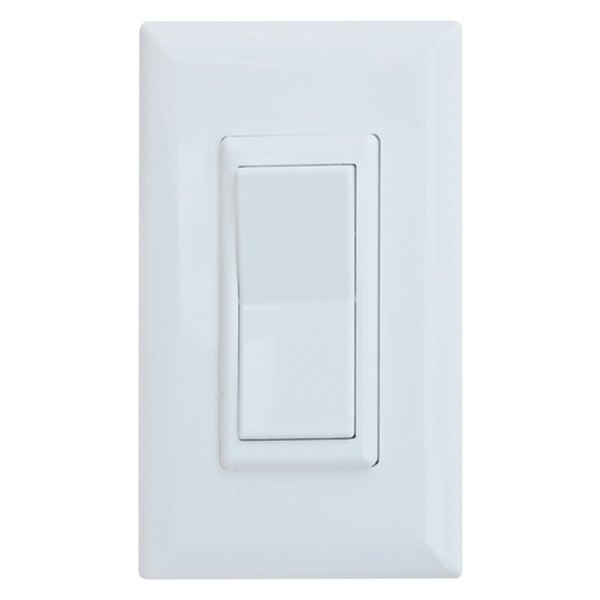 Diamond Group® - Single DPST On/Off White Decor Lighting Switch