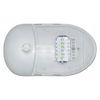 Diamond Group® - Slim Line Oblong 175 lm Surface Mount LED Single Bulb Overhead Light with Switch (7.5"L x 4.5"W x 1.0"D)