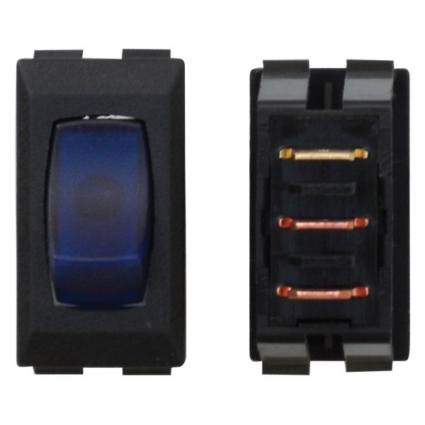 Diamond Group® - Single SPST On/Off Illuminated Black /Blue Multi Purpose Switches
