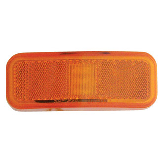 Diamond Group® - Rectangular Amber Lens LED Marker Light with Reflector