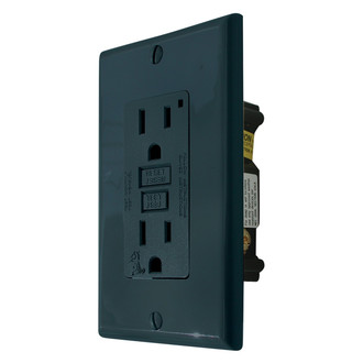 Triple R Mfg 12 Volt Universal Utility Outlet Receptacle – Black – For RV, Camper, Trailer, Marine