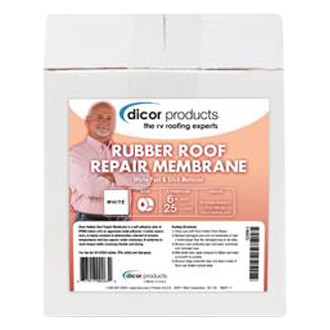 Dicor® - EPDM Rubber White Roll Tape (6"W x 25'L)