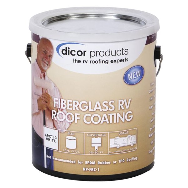 Dicor® - 128 oz. Acrylic Fiberglass White Roof Coating