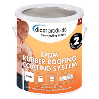 Dicor® - Signature Extended Life™ 128 oz. Silicone EPDM Rubber/TPO White Roof Coating