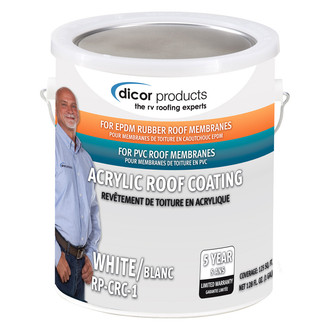 Dicor® - 128 oz. Acrylic EPDM Rubber White Roof Coating