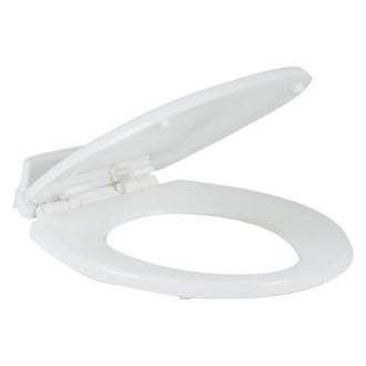 Dometic RV® 9108894299 - White Wood Slow Closer Toilet Seat for 310 Model Toilets