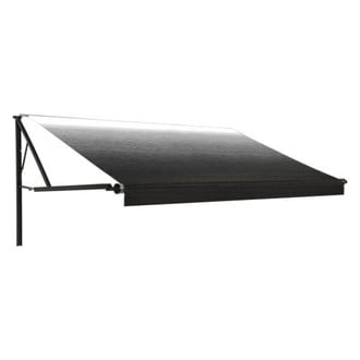 Dometic RV® - 14'W x 8'Ext. Vinyl Fade Onyx Patio Replacement RV Awning Fabric with Polar White Weather Cover
