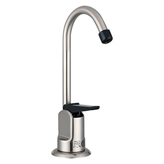 Dura® - Plastic Satin Nickel J-Spout Drinking Fountain with Lever Handle