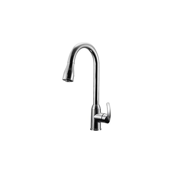 Dura® - Heavy Duty Satin Nickel Stainless Steel Kitchen Faucet with Lever Handle
