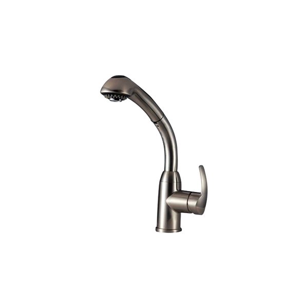 Dura® - Satin Nickel Brass Kitchen Faucet with Lever Handle