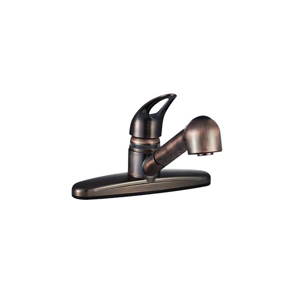 Dura® - Oil Rubber Bronze Plastic Kitchen Faucet with Loop Lever Handle