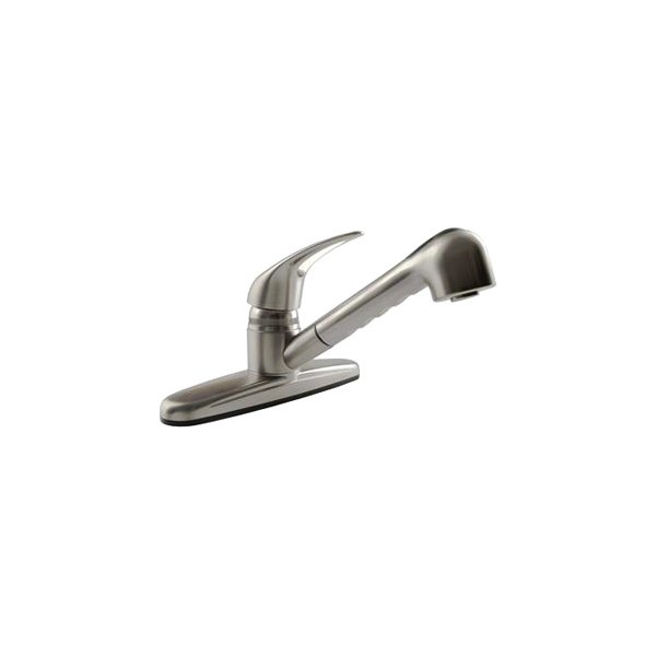 Dura® - Satin Nickel Plastic Kitchen Faucet with Loop Lever Handle