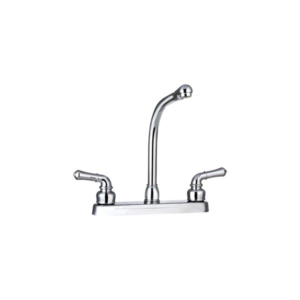 Dura® - Classical Chrome Polished Plastic Kitchen Faucet with Classical Levers Handles