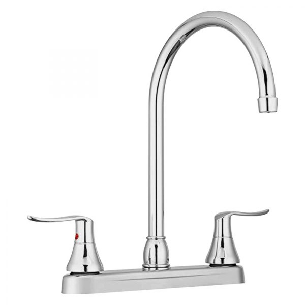 Dura® - Elegant Chrome Polished Plastic Kitchen Faucet with Levers Handles