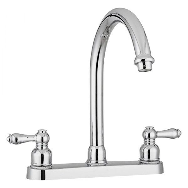 Dura® - Designer Chrome Polished Plastic Kitchen Faucet with Levers Handles