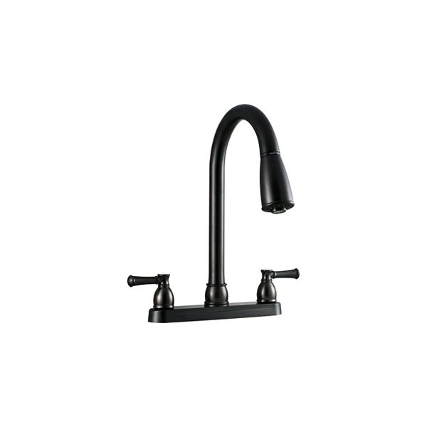 Dura® - Dual Lever Venetian Bronze Plastic Kitchen Faucet with Designer Levers Handles
