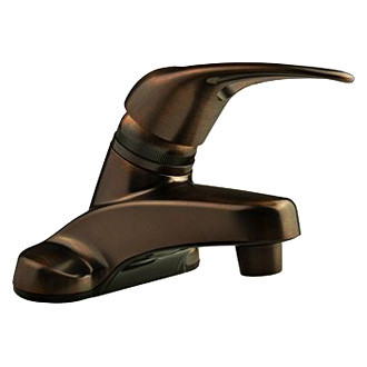 Dura® - Single Lever Plastic Oil Rubber Bronze Low-Arc Lavatory Faucet with Lever Handle