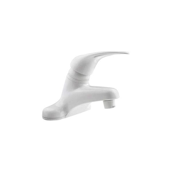 Dura® - Single Lever White Plastic Lavatory Faucet with Lever Handle