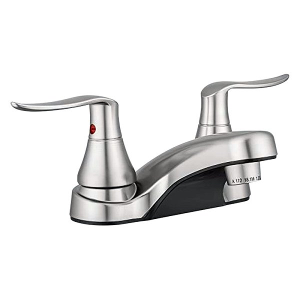 Dura® - Elegant Satin Nickel Plastic Lavatory Faucet with Levers Handles