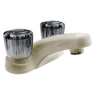 Dura® - Plastic Low-Arc Lavatory Faucet with Smoked Knobs Handles