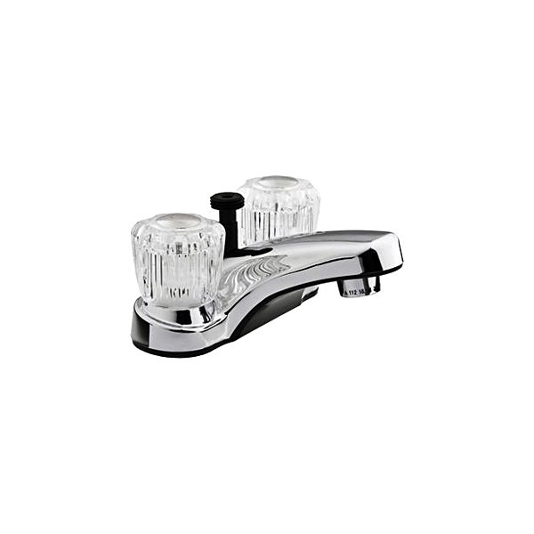 Dura® - Chrome Polished Plastic Tub & Shower Faucet with Acrylic Knobs Handles
