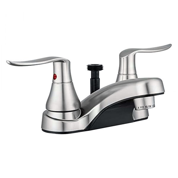 Dura® - Satin Nickel Plastic Tub & Shower Faucet with Levers Handles & Diverter