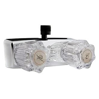 Dura® - Plastic Shower Control Valve with Crystal Acrylic Knobs Handles