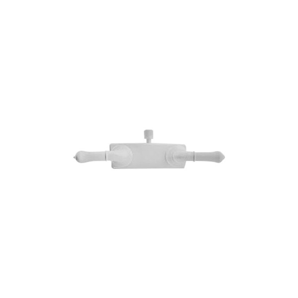 Dura® - Classical White Plastic Shower Control Valve with Classical Levers Handles