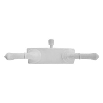 Dura® - Classical White Plastic Shower Control Valve with Classical Levers Handles