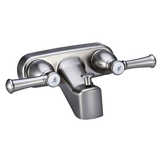 Dura® - Designer Satin Nickel Plastic Tub & Shower Faucet with Designer Levers Handles & Diverter