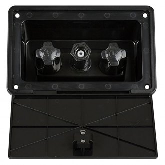 Dura® DF-SA185-BK - Plastic Black Exterior Spray Box with Quick