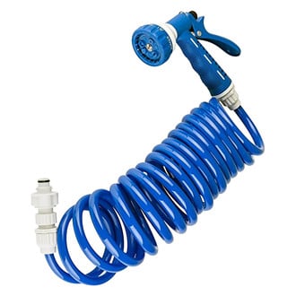 Dura® - Plastic Blue/White Exterior Spray Dock Kit with Hose