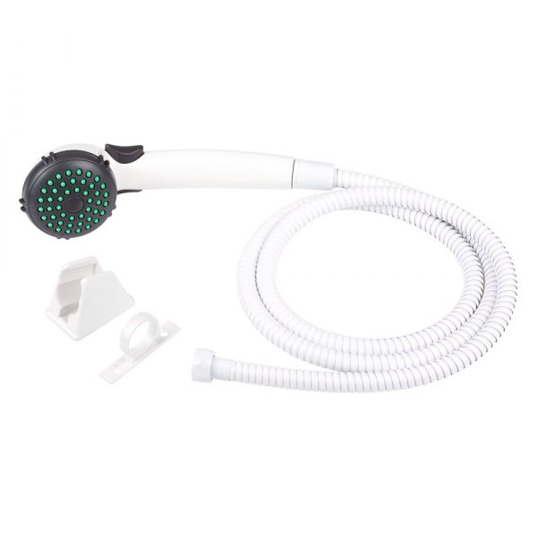 Dura® - White Plastic Resins Round Handheld Shower Head with 60" Hose