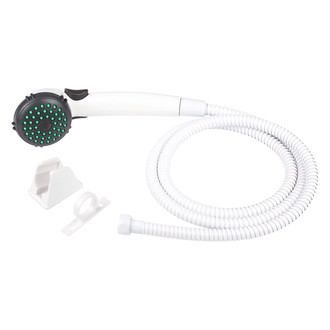 Dura® - Plastic Resins White Handheld Shower Head with 60" Hose