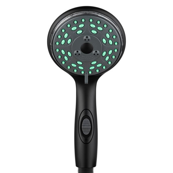 Dura® - Premium Matte Black 4-Function Handheld Shower Head