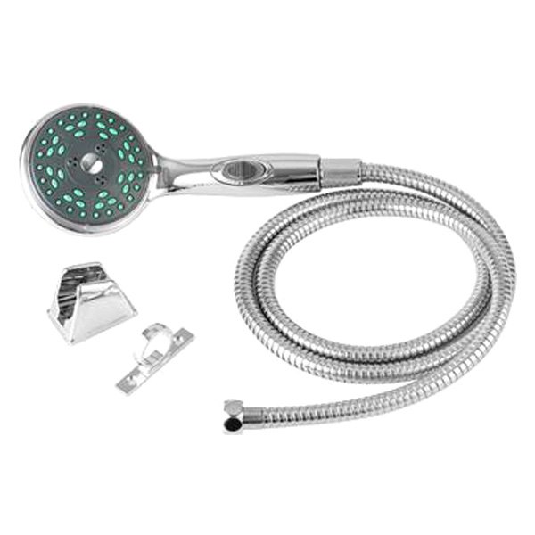 Dura® - Premium Chrome Polished 4-Function Handheld Shower Head with 60" Hose