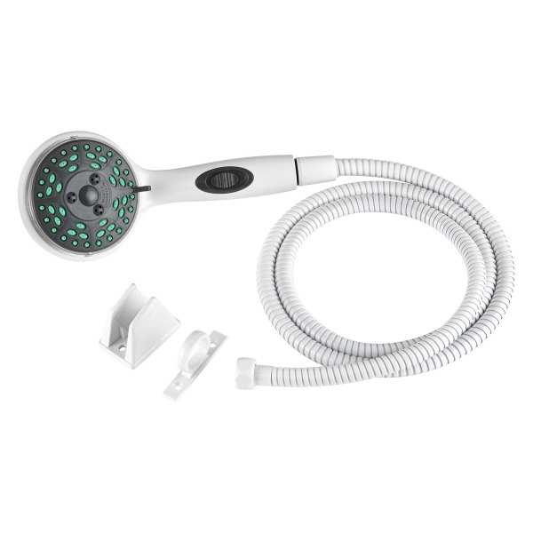 Dura® - Premium White 4-Function Handheld Shower Head with 60" Hose