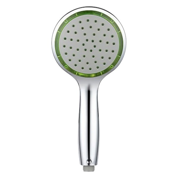 Dura® - Chrome Polished Plastic Round Handheld Shower Head with Self-Pressurizing