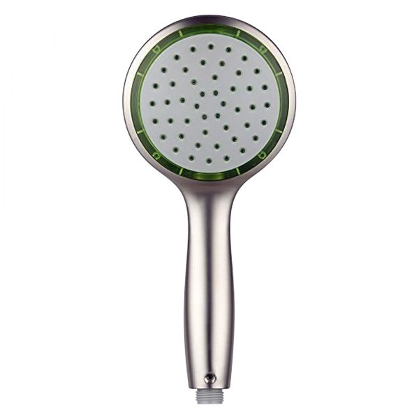 Dura® - Satin Nickel Plastic Round Handheld Shower Head with Self-Pressurizing