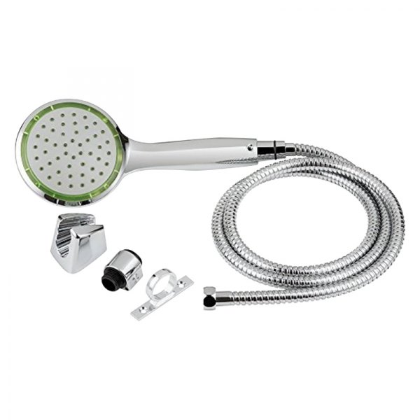 Travel Trailers and Campers Dura Faucet Pressure Assist Handheld RV Shower Kit with Air-Turbo Technology Perfect Shower Head Replacement for Motorhomes Chrome Plated 