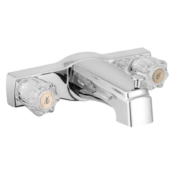 Dura® - Chrome Polished Shower Control Valve Kit with Crystal Acrylic Knobs Handles & Diverter