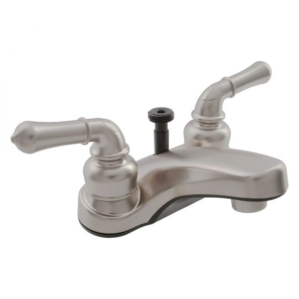 Dura® - Classical Satin Nickel Plastic Tub & Shower Faucet with Levers Handles & Diverter