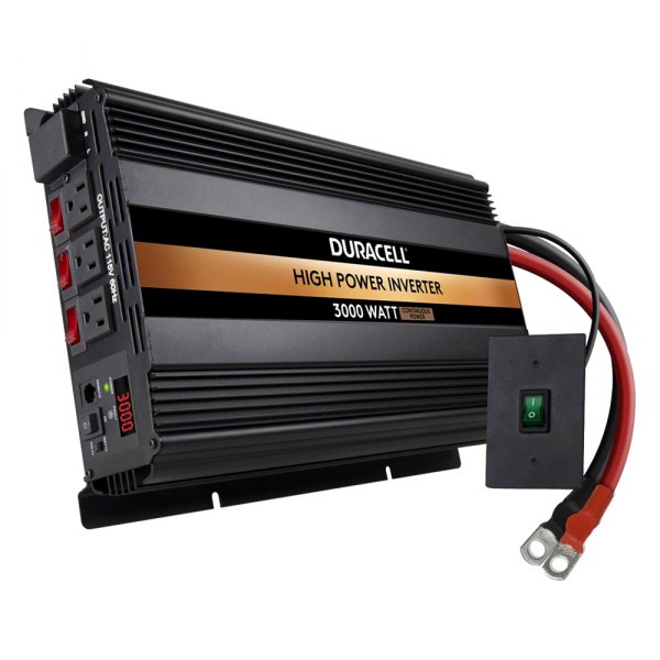 Duracell® - 3000W 12 DC 115 AC Modified Sine Wave Power Inverter