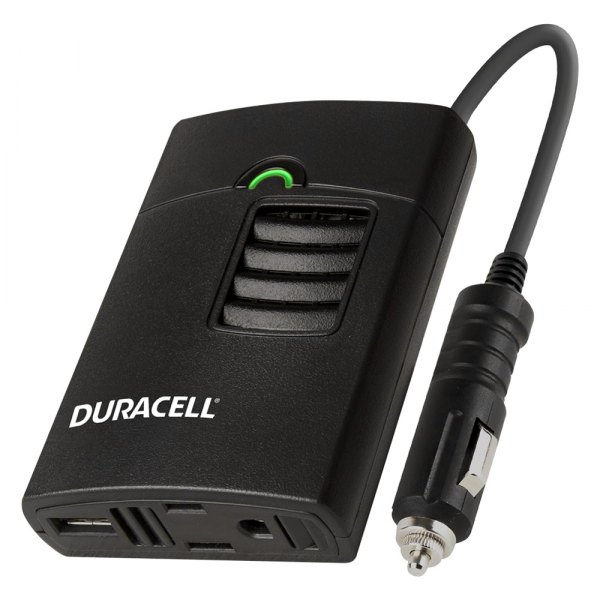 Duracell® - 150W 12 DC 115 AC Portable Power Inverter
