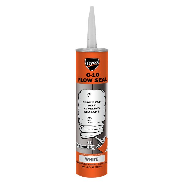 Dyco Paints® - Flow Seal™ 11 oz. Polymer White C-10 Single Ply Self Leveling Sealant