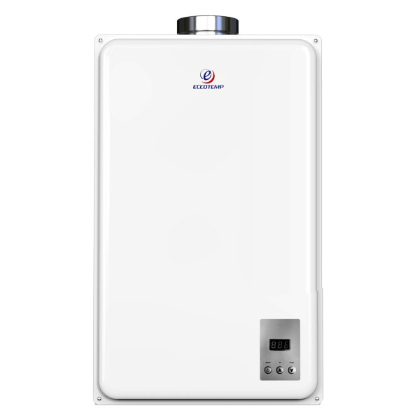 Eccotemp® - 45HI Series White LP Gas Indoor Tankless Water Heater Horizontal Bundle