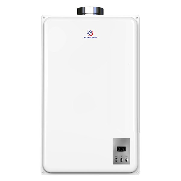 Eccotemp® - 45HI Series White LP Gas Indoor Tankless Water Heater Vertical Bundle