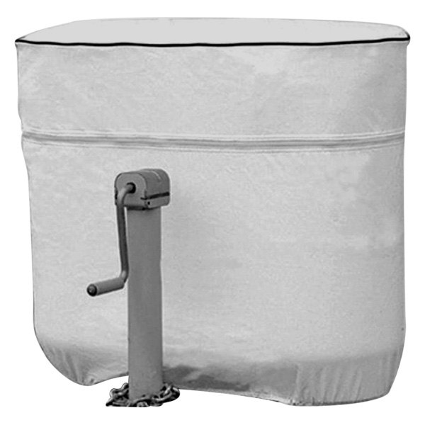 Eevelle® - Expedition™ Vinyl White Cover for Dual 20 lbs LP Gas Tanks