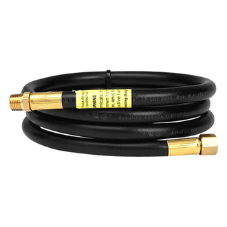 Enerco® - 60" LP Gas Extention Hose Assembly with Plastic Clamshell Packaging (1/4" Male Pipe to 1/4" Female Pipe)
