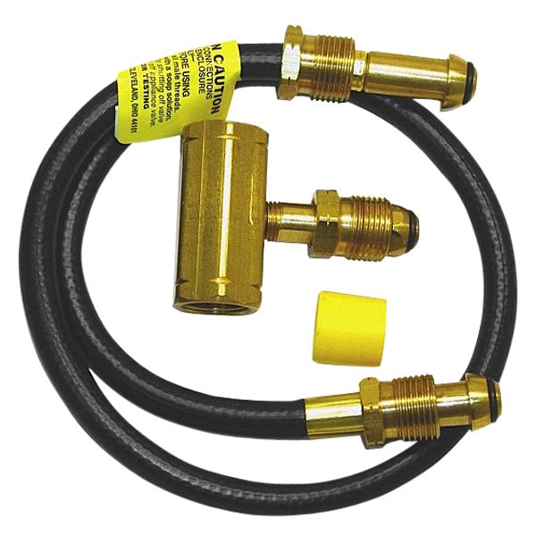 Enerco® - Double Tank Hook Up Kit with Full Flow Tee (Clamshell)